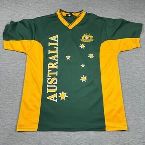 Hoxley Australia Soccer Jersey Men XL Green Gold Southern Cross Football Shirt